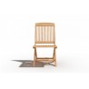 Hi Teak Furniture Florence Teak Folding Side Chair - Front