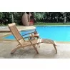 Hi Teak Furniture Adelle Teak Folding Outdoor Deck Chair Lounge - Lifestyle - Hi Teak Furniture Adelle Teak Folding Outdoor Deck Chair Lounge - Lifestyle