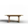 Hi Teak Furniture Belmont Rectangular Teak Outdoor Dining Table with Built-In Extension - Front - Hi Teak Furniture Belmont Rectangular Teak Outdoor Dining Table with Built-In Extension - Front