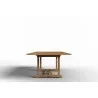 Hi Teak Furniture Belmont Rectangular Teak Outdoor Dining Table with Built-In Extension - Side - Hi Teak Furniture Belmont Rectangular Teak Outdoor Dining Table with Built-In Extension - Side