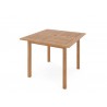 Hi Teak Furniture Mathieu Square Teak Outdoor Dining Table - Angled
