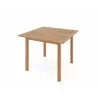 Hi Teak Furniture Mathieu Square Teak Outdoor Dining Table - Angled - Hi Teak Furniture Mathieu Square Teak Outdoor Dining Table - Angled