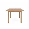 Hi Teak Furniture Mathieu Square Teak Outdoor Dining Table - Front - Hi Teak Furniture Mathieu Square Teak Outdoor Dining Table - Front