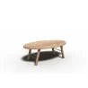 Hi Teak Furniture Daniele Teak Outdoor Table - Angled View - Hi Teak Furniture Daniele Teak Outdoor Table - Angled View