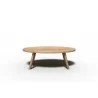Hi Teak Furniture Daniele Teak Outdoor Table - Front - Hi Teak Furniture Daniele Teak Outdoor Table - Front
