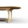 Hi Teak Furniture Amelie Oval Teak Outdoor Dining Table with Built-In Extension - Edge  - Hi Teak Furniture Amelie Oval Teak Outdoor Dining Table with Built-In Extension - Edge 