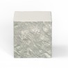 Sunset West Antique Stone End Table - Square in Front Angle