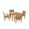 Anderson Teak Bahama Sahara 5-Pieces Bistro Table  - Anderson Teak Bahama Sahara 5-Pieces Bistro Table 