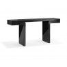 Delaney Console In High Black - Angled