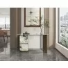 Whiteline Modern Living Kora Console With 8mm Glass - Lifestyle 2 - Whiteline Modern Living Kora Console With 8mm Glass - Lifestyle 2