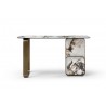 Whiteline Modern Living Kora Console With 8mm Glass - Front