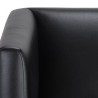 Sunpan Shylo Lounge Chair - Castillo Black - Seat Closeup Top Angle