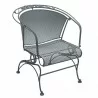 Woodard Briarwood Coil Spring Barrel Chair with Optional Seat Cushion - Woodard Briarwood Coil Spring Barrel Chair with Optional Seat Cushion