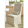Colette Dining Chair - Bisque - Angled Lifestyle