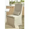 Colette Dining Chair - Bisque - Angled Lifestyle - Colette Dining Chair - Bisque - Angled Lifestyle