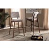 Baxton Studio Colton Bar Stool - Set of 2 - Light Grey