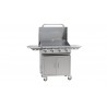 Bull BBQ 30" Griddle Complete Cart - Open and Angled