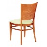 European Beechwood Wood Dining Chair - CON-11S - Walnut - Back
