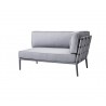 Cane-Line Conic 2-Seater Sofa, Left Module, Cane-Line AirTouch