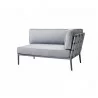 Cane-Line Conic 2-Seater Sofa, Right Module -Light Grey - Cane-Line Conic 2-Seater Sofa, Right Module -Light Grey