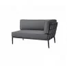 Cane-Line Conic 2-Seater Sofa, Right Module - Grey - Cane-Line Conic 2-Seater Sofa, Right Module - Grey