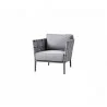 Cane-Line Conic lounge chair, Cane-line AirTouch - light grey - Cane-Line Conic lounge chair, Cane-line AirTouch - light grey