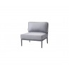 Cane-Line Conic Single Seater Module Incl. Light Grey AirTouch Cushion Set