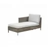 Cane-Line Connect Chaise Lounge Module Sofa, Right- white - Cane-Line Connect Chaise Lounge Module Sofa, Right- white