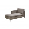 Cane-Line Connect Chaise Lounge Module Sofa, Right - taupe