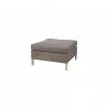 Cane-Line Connect Footstool taupe cushion - Cane-Line Connect Footstool taupe cushion