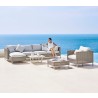 Cane-Line Connect Chaise Lounge Module Sofa, Right full set view