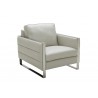 J&M Furniture Constantin Leather Chair White