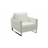 J&M Furniture Constantin Light White Chair Side View - J&M Furniture Constantin Light White Chair Side View