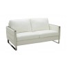 J&M Furniture Constantin Light White Love Seat Side View