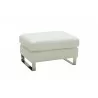 J&M Furniture Constantin Light White Ottoman Side View - J&M Furniture Constantin Light White Ottoman Side View
