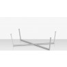 Source Furniture Contemporary Flat X 143 Style Dining Table Base Side