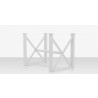 Source Furniture Contemporary Square X Style Bar Table Base Side Angle