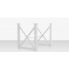 Source Furniture Contemporary Square X Style Bar Table Base Angle Other Side