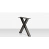 Source Furniture Contemporary X Style Dining Table Base Side