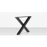 Source Furniture Contemporary X Style Dining Table Base Angle