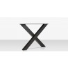 Source Furniture Contemporary X Style Dining Table Base Front