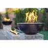The Outdoor Plus 27" Sedona Hammered Copper Fire Bowl outdoor - The Outdoor Plus 27" Sedona Hammered Copper Fire Bowl outdoor