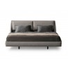 Raphael Queen Bed in Light Gray- front view 1