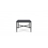 Azzurro Living Corsica Coffee Table in Matte Charcoal Aluminum - Side