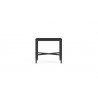 Azzurro Living Corsica Side Table in Matte Charcoal Aluminum - Front