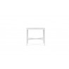 Azzurro Living Corsica Side Table in Matte White Aluminum - Front View
