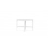 Azzurro Living Corsica Side Table in Matte White Aluminum - Angled View