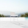 Azzurro Corsica Counter Stool With Matte White Aluminum Frame And Sand All-Weather Rope - Lifestyle