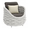 Coral Reef Accent Chair in Gray- Front view 1