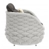 Coral Reef Accent Chair in Gray- side view 1